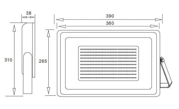 كشاف ضوء LED خارجي بقوة 200 وات IP65